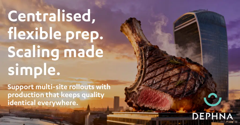 Oversized chop at central London location showing scaling up operations