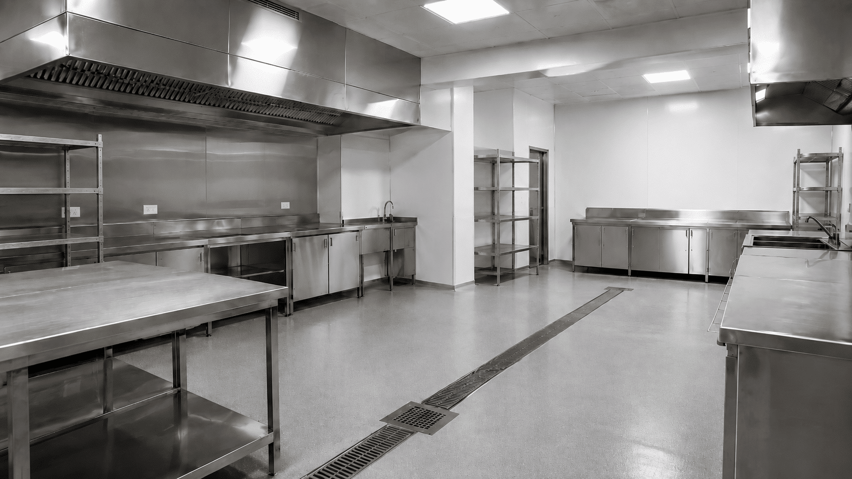 a first compliant production kitchen shell