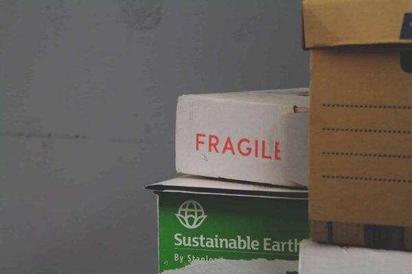 stacked cardboard boxes